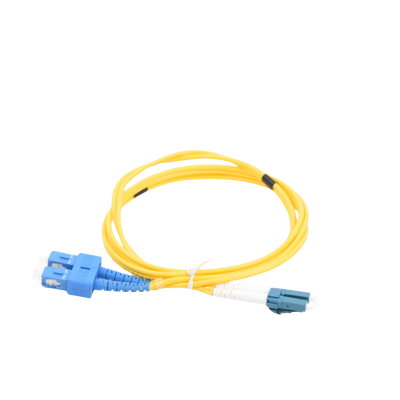 Jumper de Fibra Óptica Monomodo LC/SC Duplex de 1 metro
