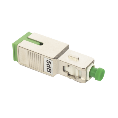 Atenuador Optico Macho-Hembra con Conector SC/APC de 5 dB para Fibra Monomodo