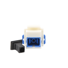 Acoplador Keystone de Fibra Óptica Monomodo SC/PC Simplex a SC/PC Simplex