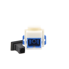 Acoplador Keystone de fibra óptica Monomodo SC/PC Simplex a SC/PC Simplex