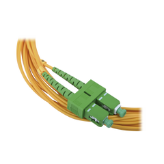 Jumper de Fibra Óptica Monomodo 9/125 LC/UPC-SC/APC, PVC, 2.0 mm, Dúplex, Amarillo, 3 Metros (9.84 Pies)