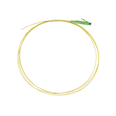 Pigtail de Fibra Óptica Monomodo LC/APC, Simplex de 1 Metro (3.28 Pies)