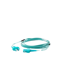 Jumper de Fibra Óptica Multimodo OM3 50/125 SC-SC OFNR (Riser), 2.0 mm, Dúplex, Aqua, 3 metros