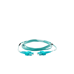 Jumper de Fibra Óptica Multimodo OM3 50/125 SC-SC OFNR (Riser), 2.0 mm, Dúplex, Aqua, 3 Metros (9.84 Pies)