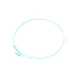 Pigtail de Fibra Óptica Simplex LC, PVC, OM4 50/125, Aqua, 1 Metro (3.28 Pies)