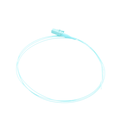 Pigtail de Fibra Óptica Simplex LC, PVC, OM4 50/125, Aqua, 1 metro