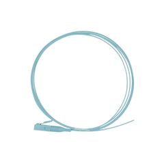 Pigtail de Fibra Óptica Simplex LC, PVC, OM4 50/125, Aqua, 1 metro