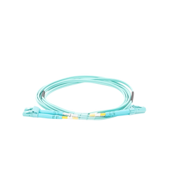 Jumper de Fibra Óptica Multimodo OM4 50/125 LC-LC OFNR (Riser), 2.0 mm, Dúplex, Aqua, 2 metros