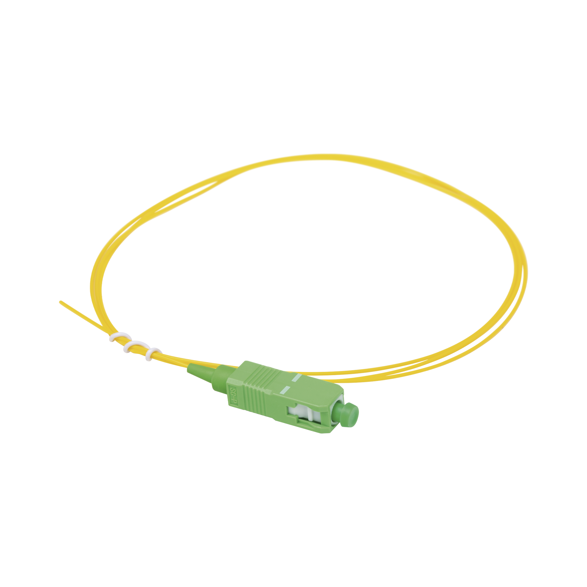 Pigtail de Fibra Óptica Monomodo SC/APC, Simplex de 1 Metro (3.28 Pies)