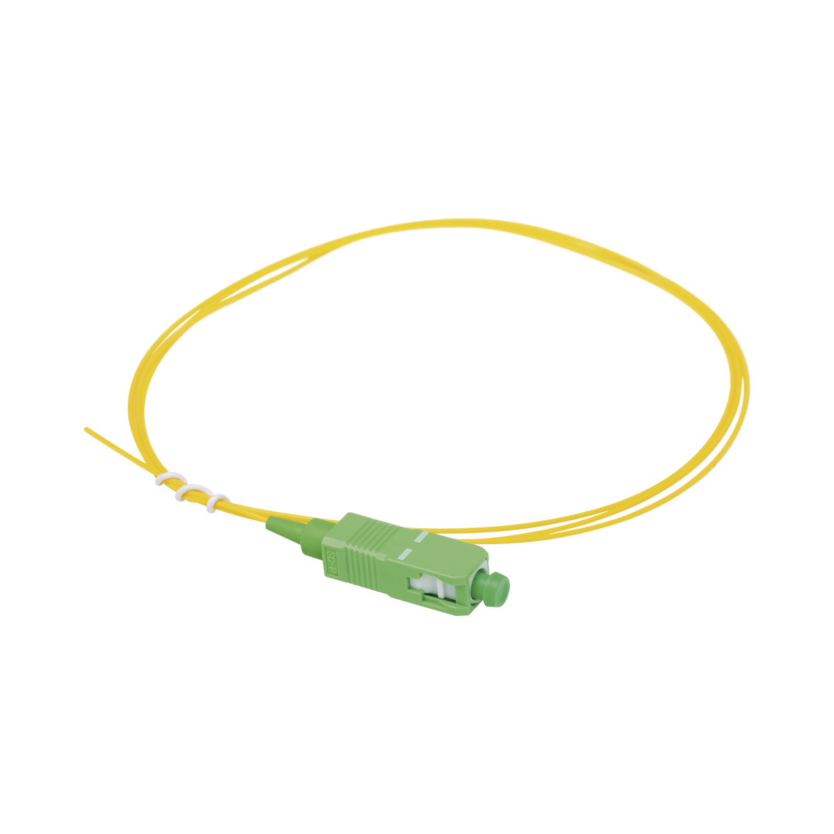 Pigtail de Fibra Óptica Monomodo SC/APC, Simplex de 1 Metro (3.28 Pies)