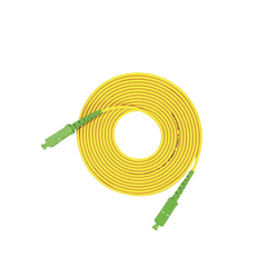 Jumper de Fibra Óptica Monomodo SC/APC-SC/APC Simplex, Color Amarillo, 3 Metros (9.84 Pies)