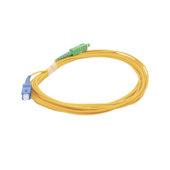 Jumper de Fibra Óptica Monomodo SC/UPC - SC/APC Simplex, color amarillo 5 metros