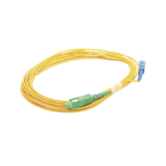 Jumper de Fibra Óptica Monomodo SC/UPC - SC/APC Simplex, Color Amarillo 5 Metros (16.40 Pies)