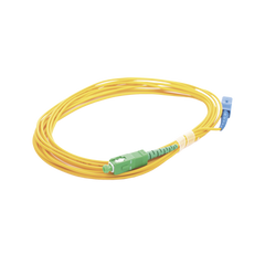 Jumper de Fibra Óptica Monomodo SC/UPC - SC/APC Simplex, color amarillo 5 metros