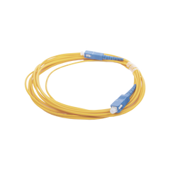Jumper de Fibra Óptica Monomodo SC/UPC - SC/UPC Simplex, Color Amarillo, 5 Metros (16.40 Pies)