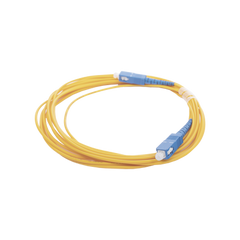 Jumper de Fibra Óptica Monomodo SC/UPC - SC/UPC Simplex, color amarillo, 5 metros