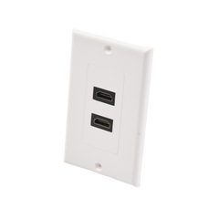 Placa de Pared de 2 Puertos HDMI Hembra a Hembra