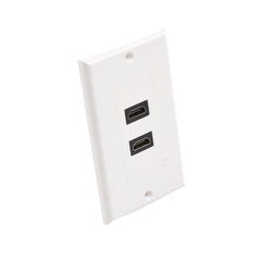 Placa de Pared de 2 Puertos HDMI Hembra a Hembra