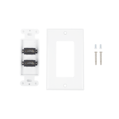 Placa de Pared de 2 Puertos HDMI Hembra a Hembra