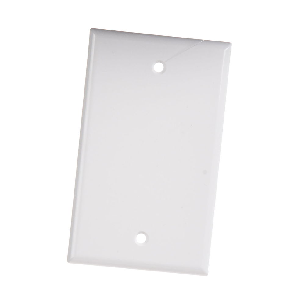 Placa de Pared Ciega Universal, Color Blanco
