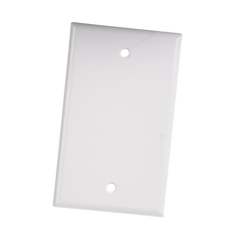 Placa de Pared Ciega Universal, Color Blanco