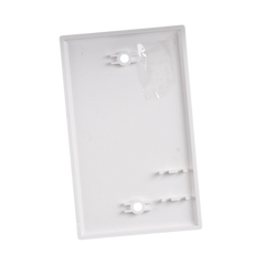 Placa de Pared Ciega Universal, Color Blanco