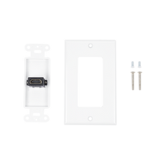 Placa de pared 1 puerto HDMI hembra a hembra