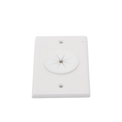 Placa de Pared, con Orificio y Grommet, Ideal para Pasar Cables