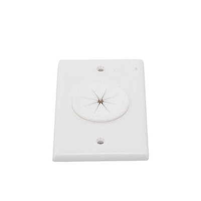 Placa de Pared, con Orificio y Grommet, Ideal para pasar cables