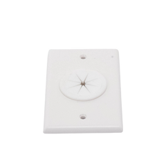 Placa de Pared, con Orificio y Grommet, Ideal para pasar cables