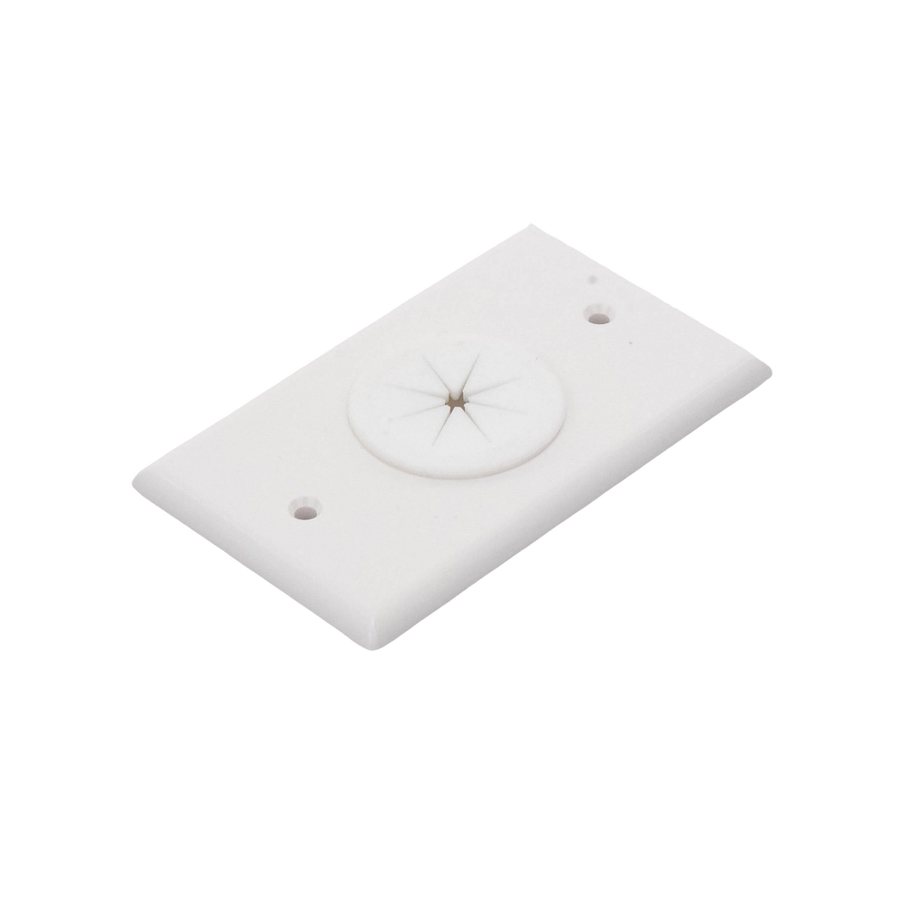 Placa de Pared, con Orificio y Grommet, Ideal para Pasar Cables