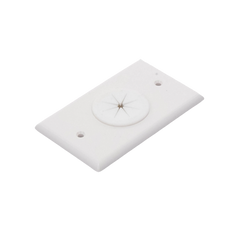 Placa de Pared, con Orificio y Grommet, Ideal para pasar cables