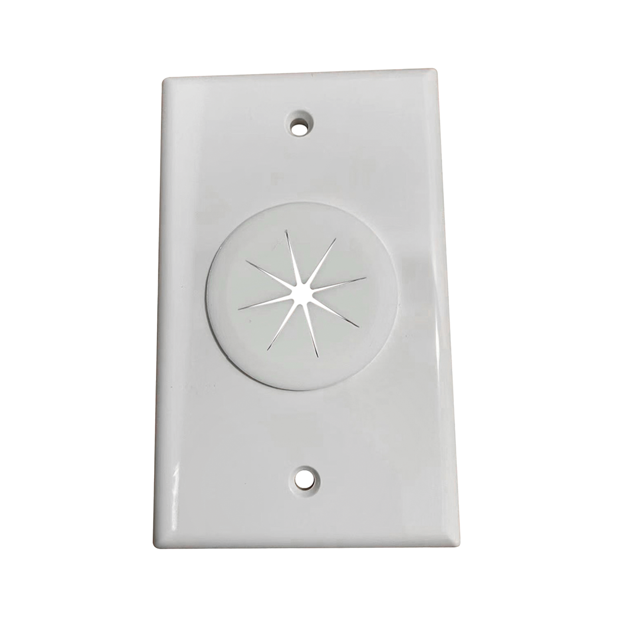 Placa de Pared, con Orificio y Grommet, Ideal para Pasar Cables