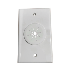 Placa de Pared, con Orificio y Grommet, Ideal para Pasar Cables