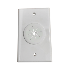 Placa de Pared, con Orificio y Grommet, Ideal para pasar cables