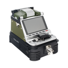 Fusionadora de Fibra Óptica MultiModo y MonoModo / 6 motores / Alineación por Núcleo / OPM + VFL / Cleaver Eléctrico de un Solo Paso / Capacitación Remota Gratuita