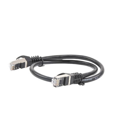 Cable de parcheo FTP Cat6 - 0.5 m - negro
