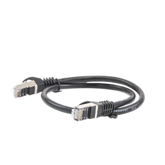 Cable de parcheo FTP Cat6 - 0.5 m - negro