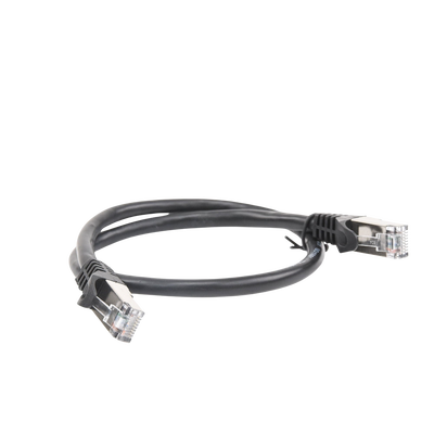 Cable de parcheo FTP Cat6 - 0.5 m - negro