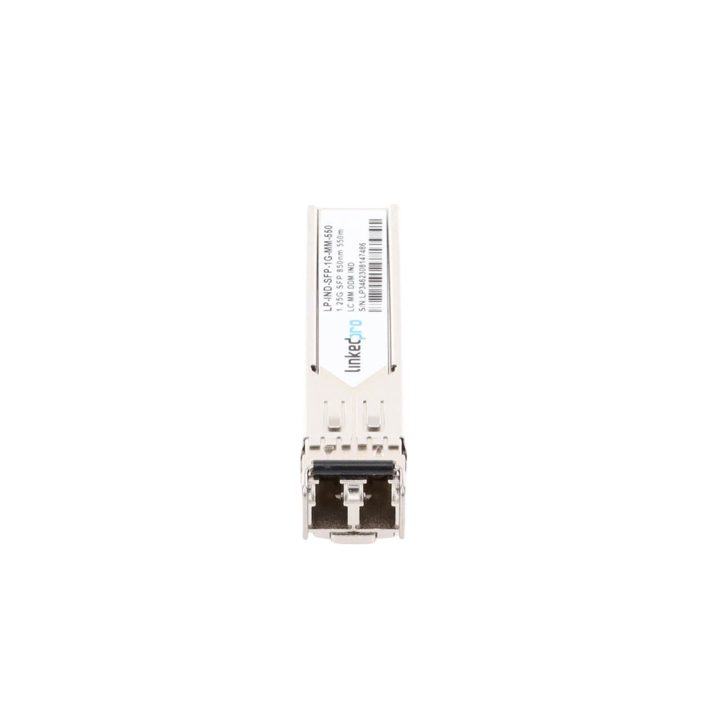 Transceptor Óptico Industrial SFP (Mini-Gbic) / Multimodo 850 nm / 1.25 Gbps / 1000BASE-SX / Conectores LC/UPC Dúplex / DDM / Hasta 550 m
