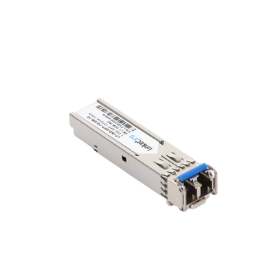 Transceptor Óptico Industrial SFP (Mini-Gbic) / Monomodo 1310 nm / 1.25 Gbps / 1000BASE-LX / Conectores LC/UPC Dúplex / DDM / Hasta 10 km