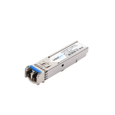Transceptor Óptico Industrial SFP (Mini-Gbic) / Monomodo 1310 nm / 1.25 Gbps / 1000BASE-LX / Conectores LC/UPC Dúplex / DDM / Hasta 10 km