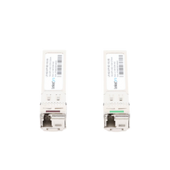 Transceptores Ópticos Industriales Bidireccionales SFP+ (Mini-Gbic) / Monomodo 1270 & 1330 nm / 10 Gbps / 10GBASE / Conector LC/UPC Simplex / DDM / Hasta 5 km / 2 Piezas