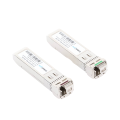 Transceptores Ópticos Industriales Bidireccionales SFP+ (Mini-Gbic) / Monomodo 1270 & 1330 nm / 10 Gbps / 10GBASE / Conector LC/UPC Simplex / DDM / Hasta 5 km / 2 Piezas
