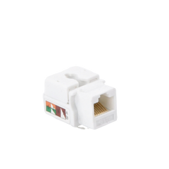 Módulo Jack Keystone Cat5e con Terminación 110 (Punchdown) para Faceplate - Color Blanco