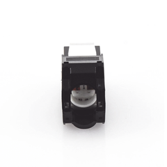 Módulo Jack Keystone Cat5e (toolless), con terminación en ángulo 180 º Color Negro, Compatible con Faceplate y Patchpanel Linkedpro