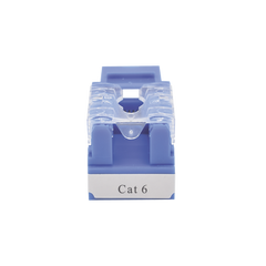 Módulo Jack 110 Cat6, Keystone para faceplate - Color Azul
