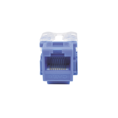 Módulo Jack 110 Cat6, Keystone para faceplate - Color Azul