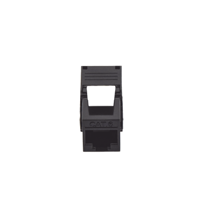 Módulo Jack Keystone Cat6 (toolless), con terminación en ángulo 180 º Color Negro, Compatible con Faceplate y Patchpanel Linkedpro