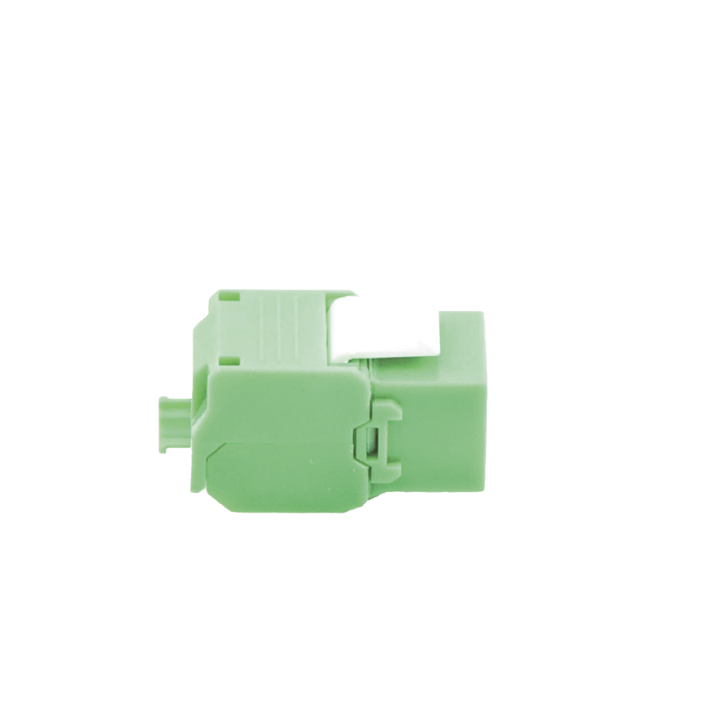 Módulo Jack Keystone Cat6 (Toolless), con Terminación en Ángulo 180 - Color Verde, Compatible con Faceplate y Patchpanel Linkedpro